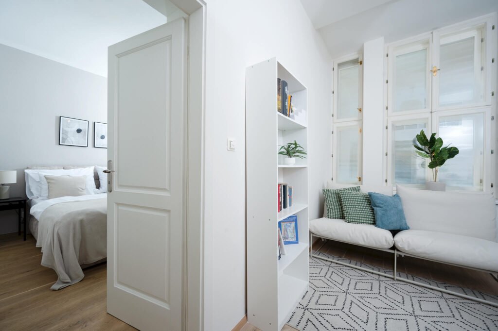 A view to the bedroom