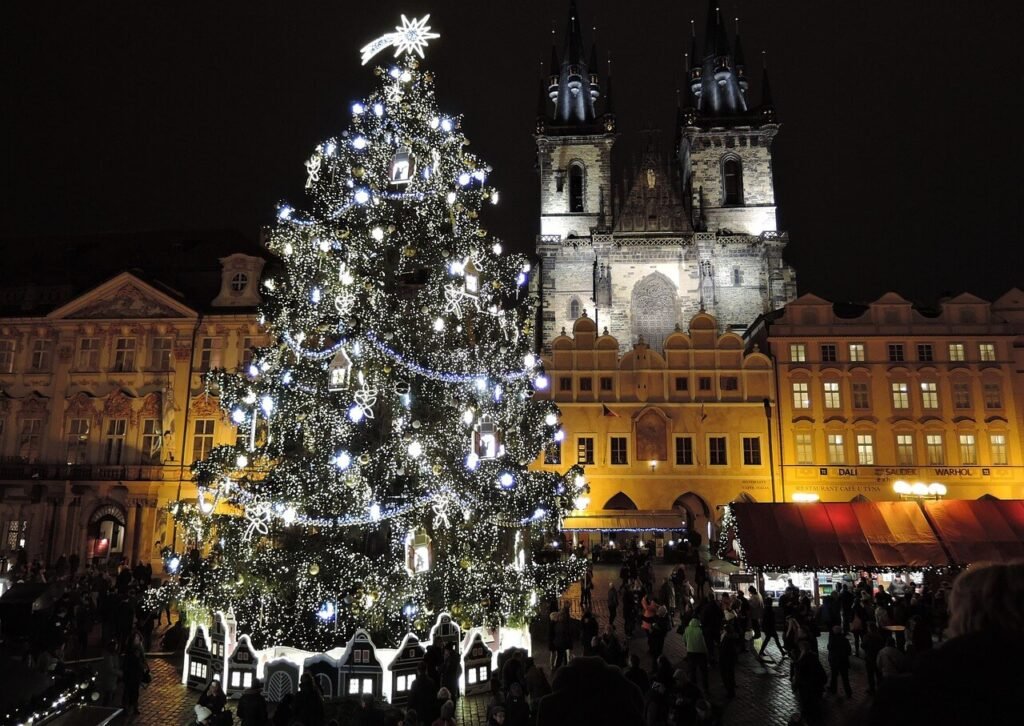 Christmas markets in Prague Old town square