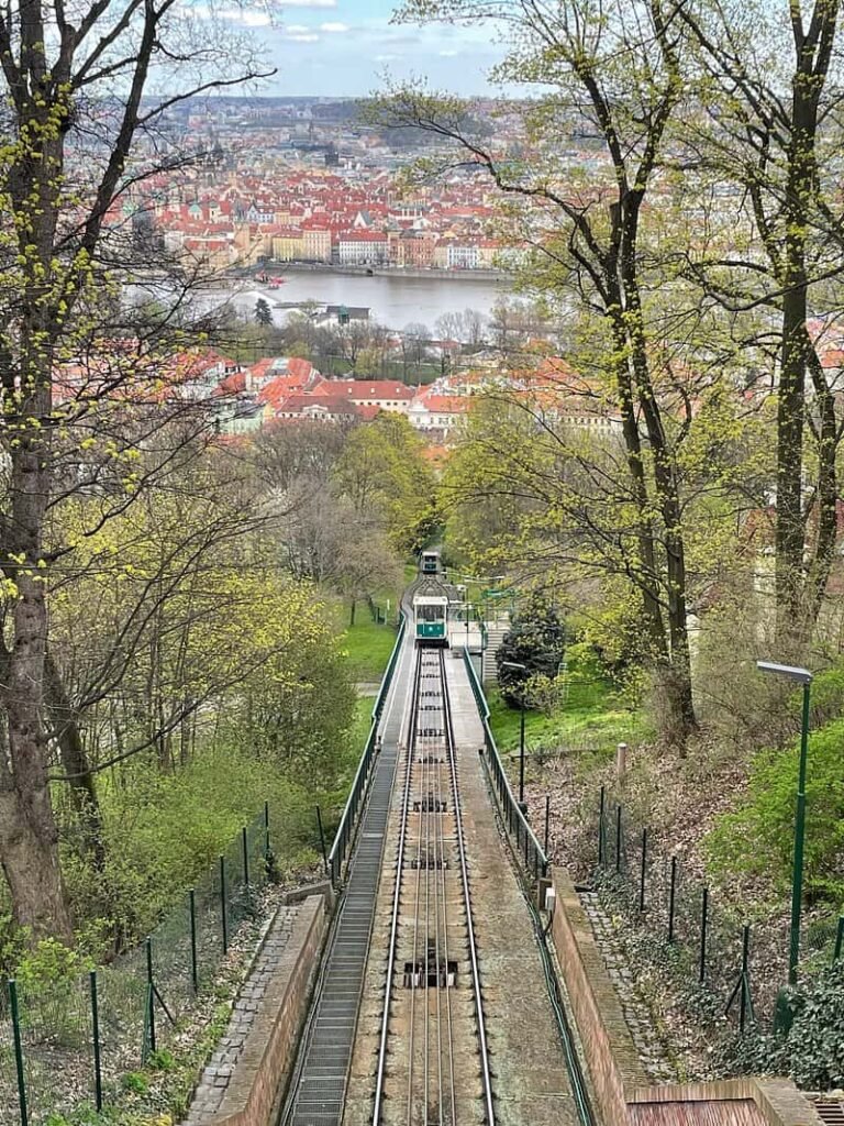 Calble car to Petřín Hill
