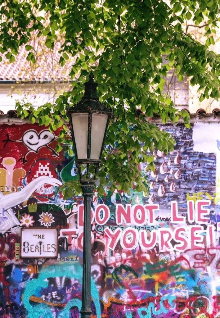 John Lennon Wall in Prague